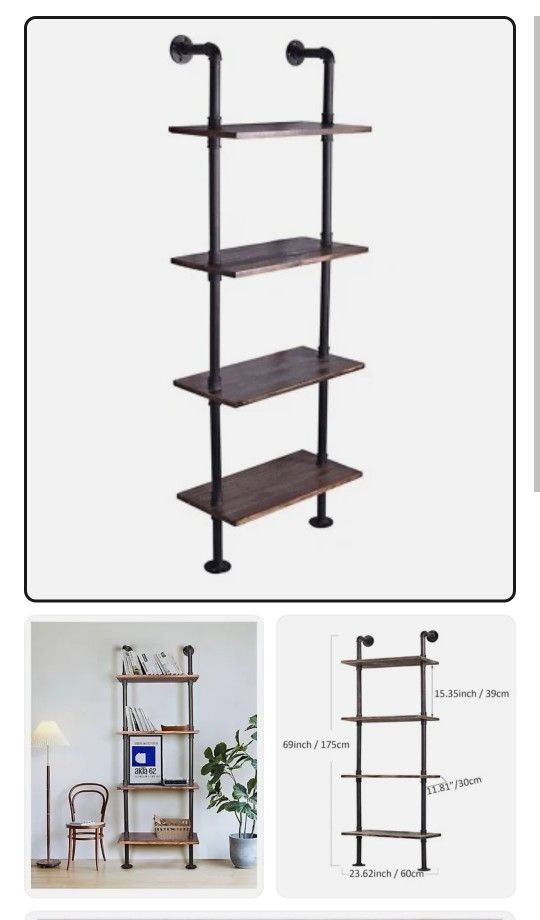 Industrial Pipe Shelf