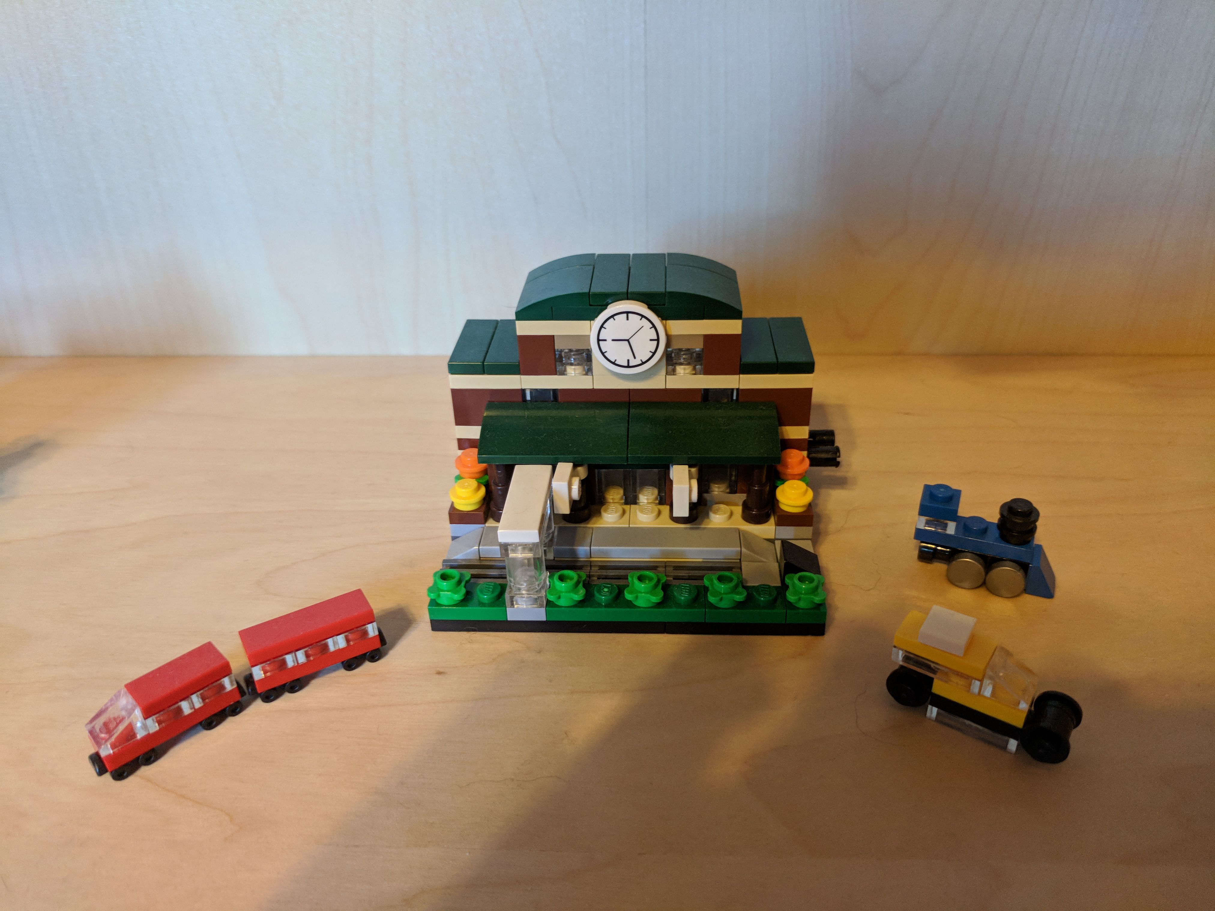 Lego train station