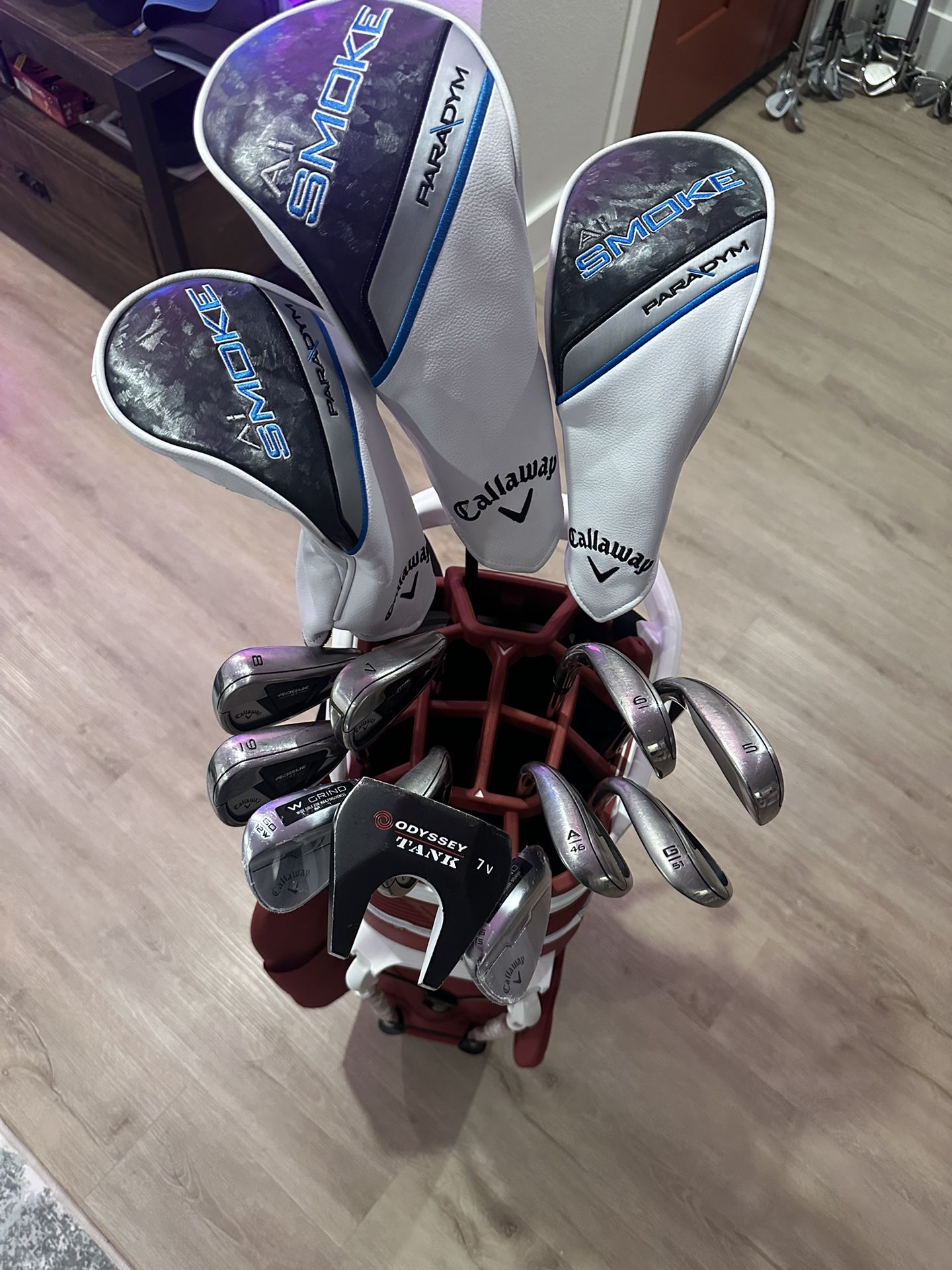 Callaway Full set and Stand Bag (Driver, Woods, Irons, wedges, putter)