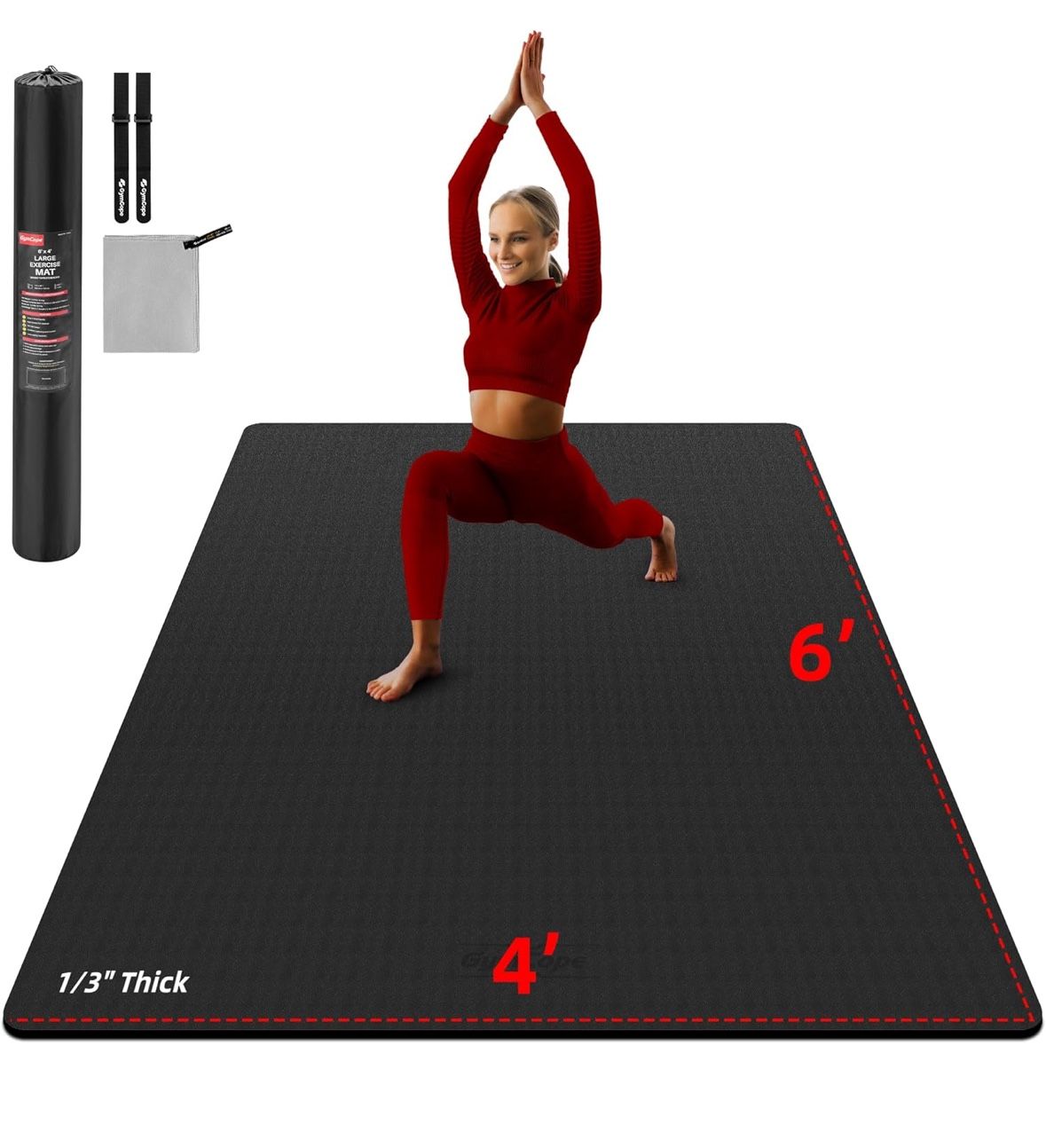 Large Yoga Mat 6'x4'
