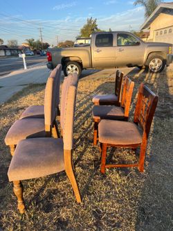 2 sets of 3 chairs