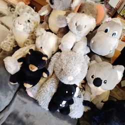 11 piece lot of Mixed Stuffed Animal.