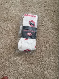 Chrome Heart Socks White/Red