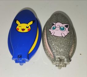 Pikachu and Jigglypuff Pokémon  / Target edition Wet Brush Pop  & Go folding Hair brushes