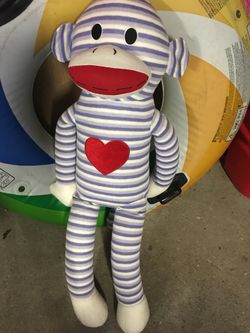 Sock monkey stuffed animal