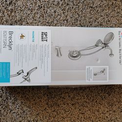 Moen Brecklyn Stainless Tub And Shower Faucet