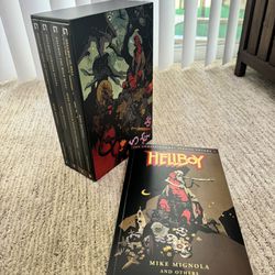 Hellboy boxset Omnibus 1-4 and Hellboy The Complete Short Stories Volume 1