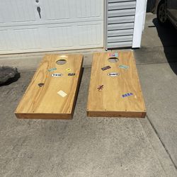 2 Corn Hole Game Boards