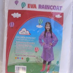 New Kids Plastic Raincoat Jacket