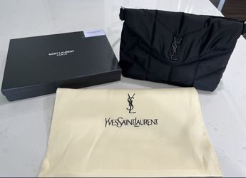 Black Nylon Puffer Bag