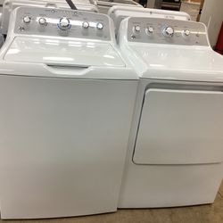 GE Top Load 4.8 cu.ft. Washer And Electric 7.0 cu.ft. Dryer Used Set 