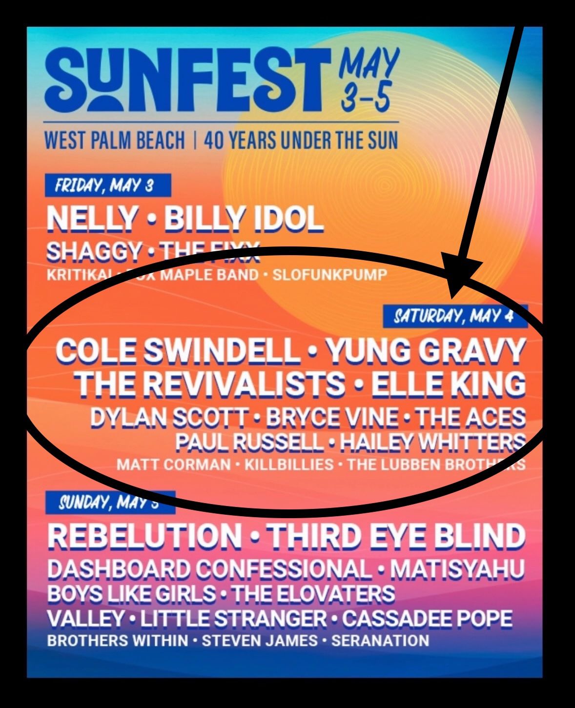 Sunfest Concert Tickets