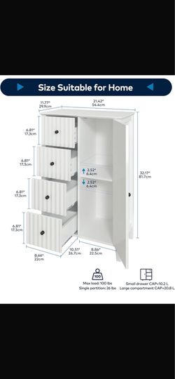 Brand new white dresser