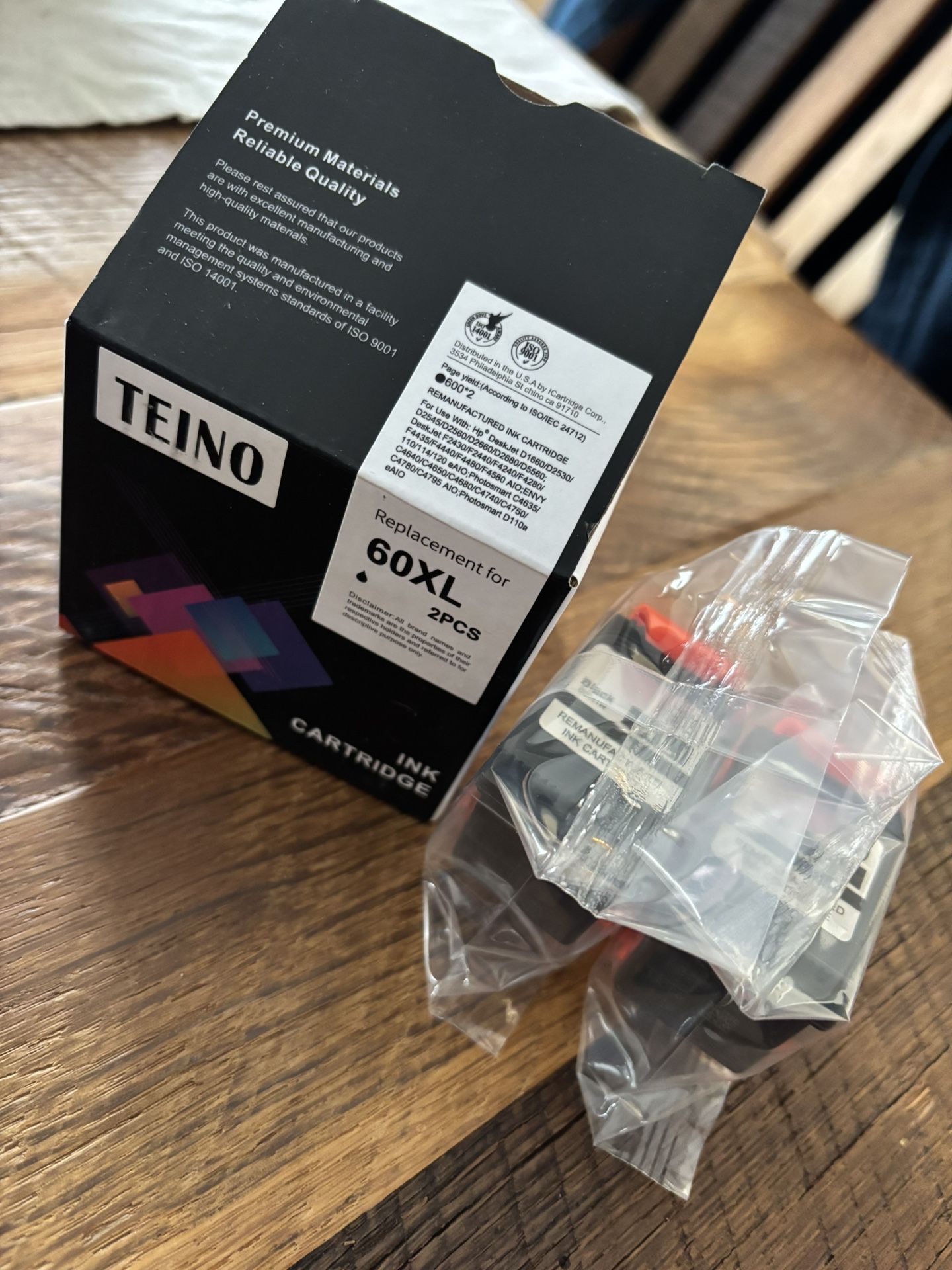 Teino 60XL Black Ink Cartridges