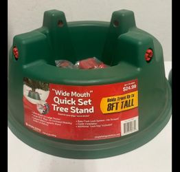 New: “wide mouth” quick set tree stand