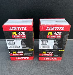 Loctite PL 400 Subfloor 28 oz. All Weather Latex Construction Adhesive Tan Cartridge (12-pack) $87 plus tax at Home Depot I have two in stock $87 each