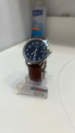 Brand New Timex Easy Reader Watch – Blue Dial & Brown Leather Strap