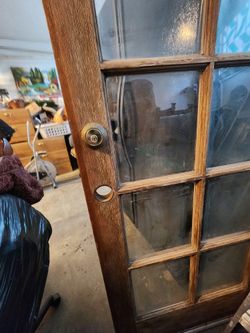 Solid Wood Glass Windows Door