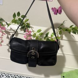 Double Pocket Leather Coach Soho 