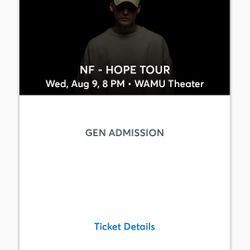 NF WAMU Seattle Aug 9th