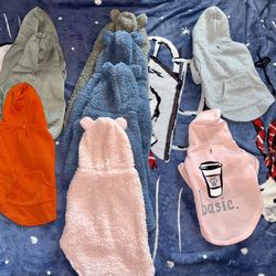 Dog hoodies, sweaters & winter coats! ALL SIZES.