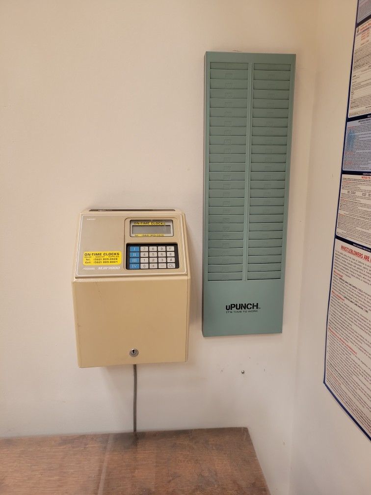 AMANO MICRODER MJR7000 EMPLOYEE TIME CLOCK