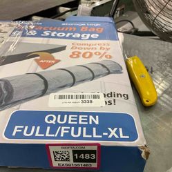 Queen/Full/Full-XL Foam Mattress Vacuum Bag for Moving, Vacuum Seal Mattress Bag with Straps