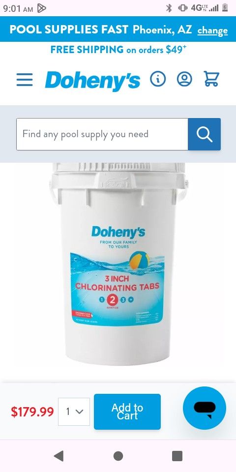 50ibs Chlorine Tablets