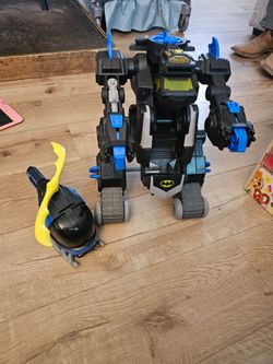 Imaginext batman transformer and helicopter