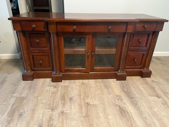 Cherry Wood Sideboard Buffet Cabinet