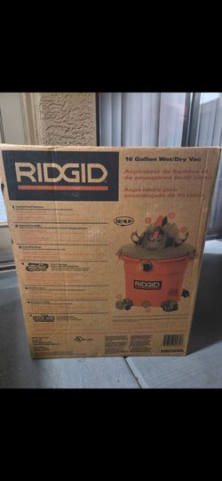 RIDGID 16-Gallon Wet/Dry Shop Vac 5.0 Peak HP (Brand New in Box)