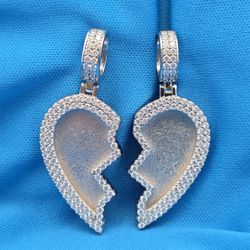Moissanite 7.00 ctw Heart Memory Pendant 
