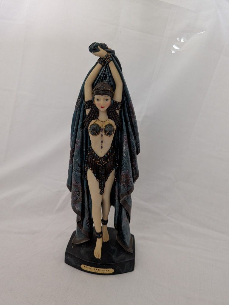 Object ' d Elegance  Dance Of The Seven Vails - Statue Figurine Belly Dancer 