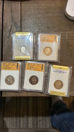 SGS PR70CAM Graded Washington Quarters Lot of 5