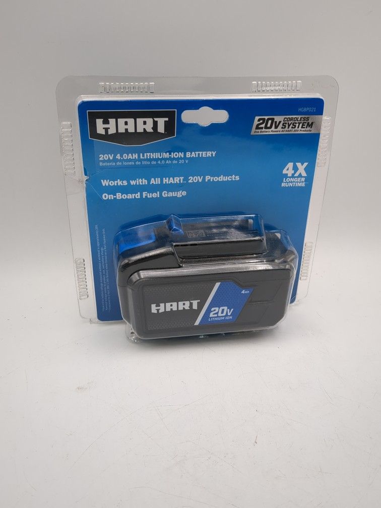 HART 20V 4.0Ah Lithium-Ion battery,