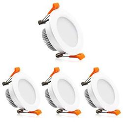 2 Inch LED Downlight, Recessed Lighting Dimmable Ceiling Light, 3W, 5500K Daylight White, CRI80 with LED Driver(35W Halogen Equivalent), 4 Pack *New*