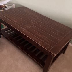 Brown Wood Coffee Table 
