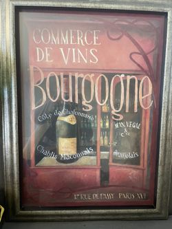 Vintage French wine Sign Picture