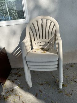 3 Plastic Chairs 