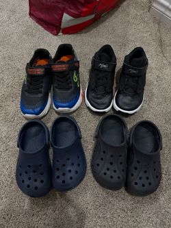 Kids Shoes Bundle – Skechers, Flight Sneakers & Crocs