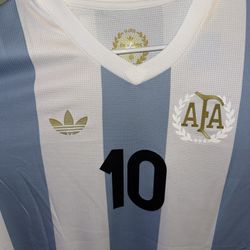 Argentina Home Jersey 50th Anniversary Edition, Lionel Messi #10 World Cup Qualifiers
