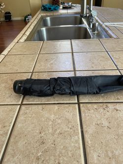 Black Compact Folding Umbrella