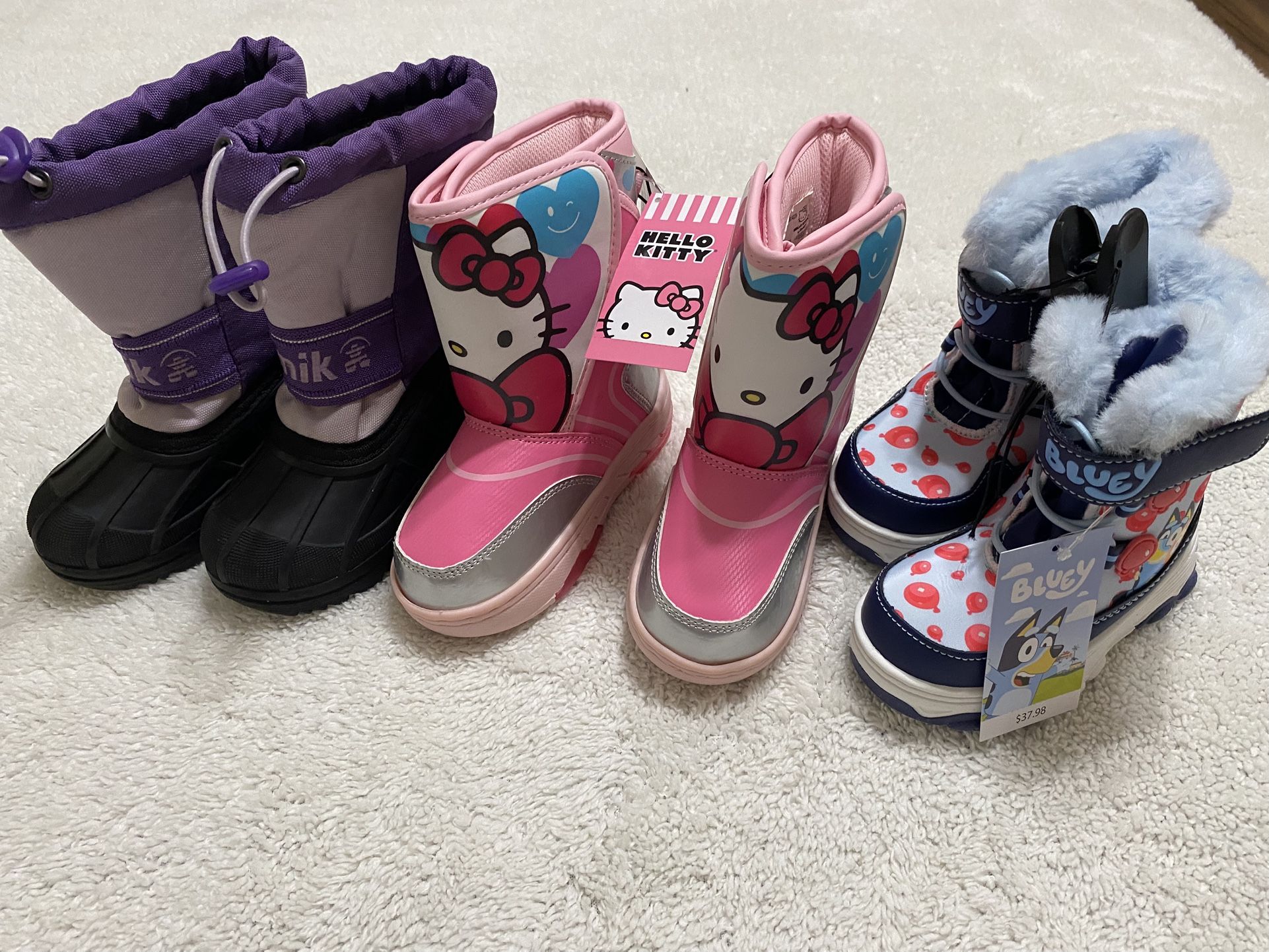 Bluey Snow Boots Toddler 7, 8, 9, Disney, KAMIK
