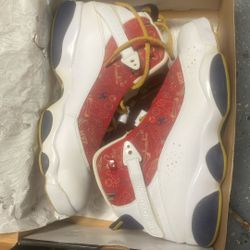 Jordan 6 Rings Red White Blue