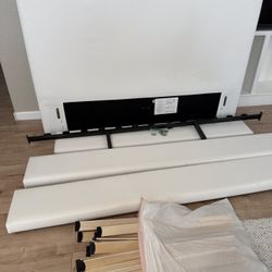 Selling All White Queen Size Bed Frame $300