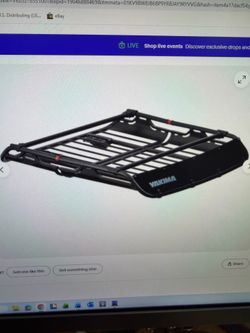 yakima roof rack rails mounted medium basket