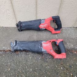MILWAUKEE 18V FUEL SAWZALL GOOD CONDITION CAT# 2720-20 AND 2821-20 