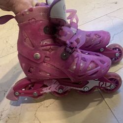 Girls Roller Blades Shoe Sizes 2-5 Adjustable 