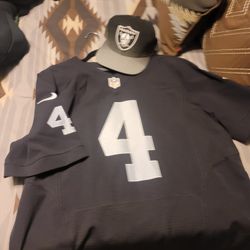 Raiders Carr Jersey + Limied Reflective Hat