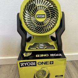 RYOBI ONE+ 18V Cordless Hybrid WHISPER SERIES 7-1/2 in. Fan (Tool Only)